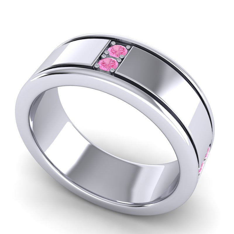 Pink Tourmaline Band