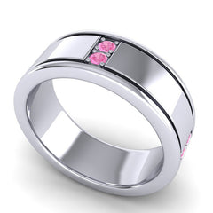 Pink Tourmaline Band
