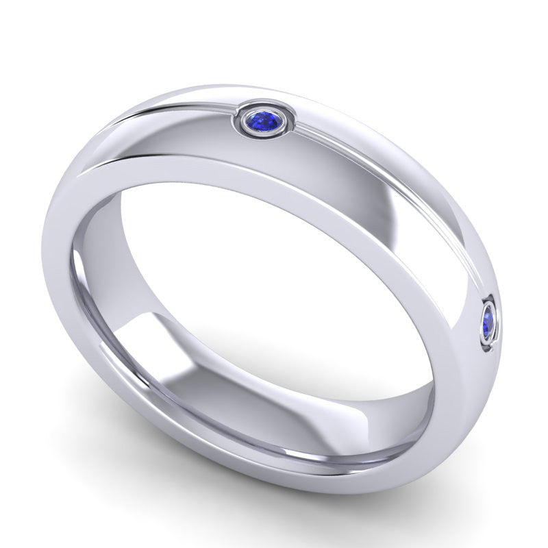 Blue Sapphire Band