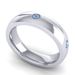 Swiss Blue Topaz Band