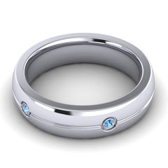 Swiss Blue Topaz Band