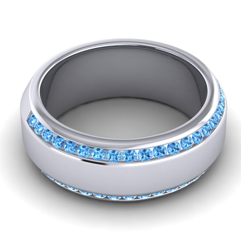 Swiss Blue Topaz Band