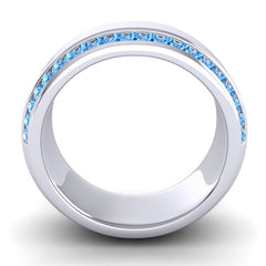 Swiss Blue Topaz Band