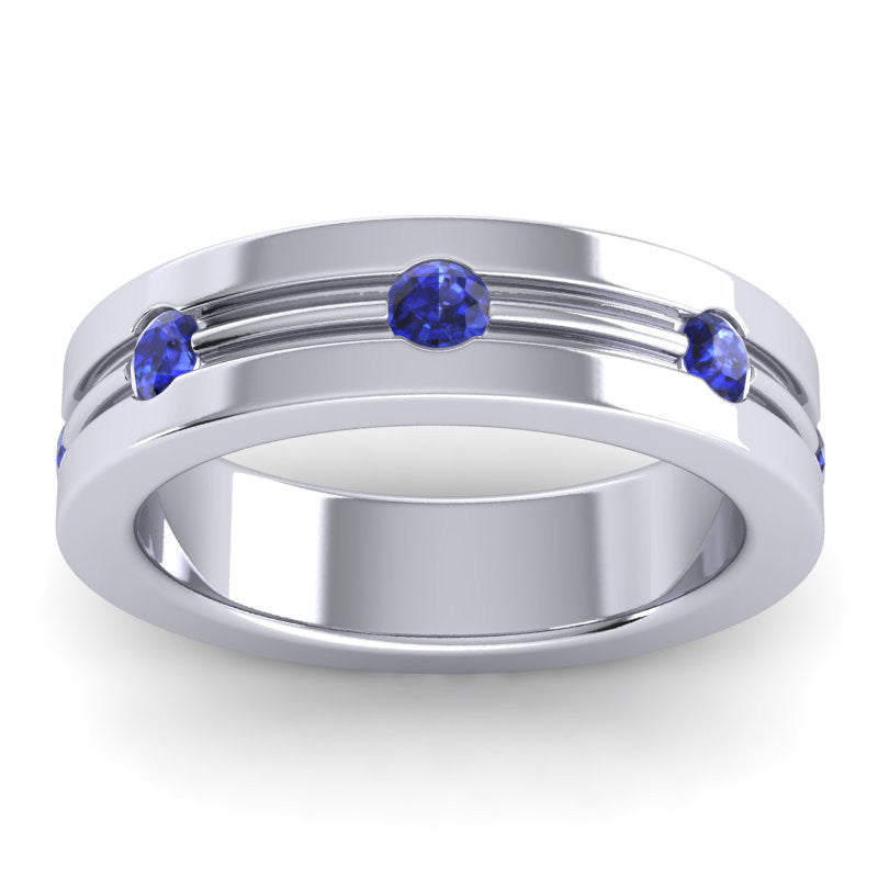 Blue Sapphire Band