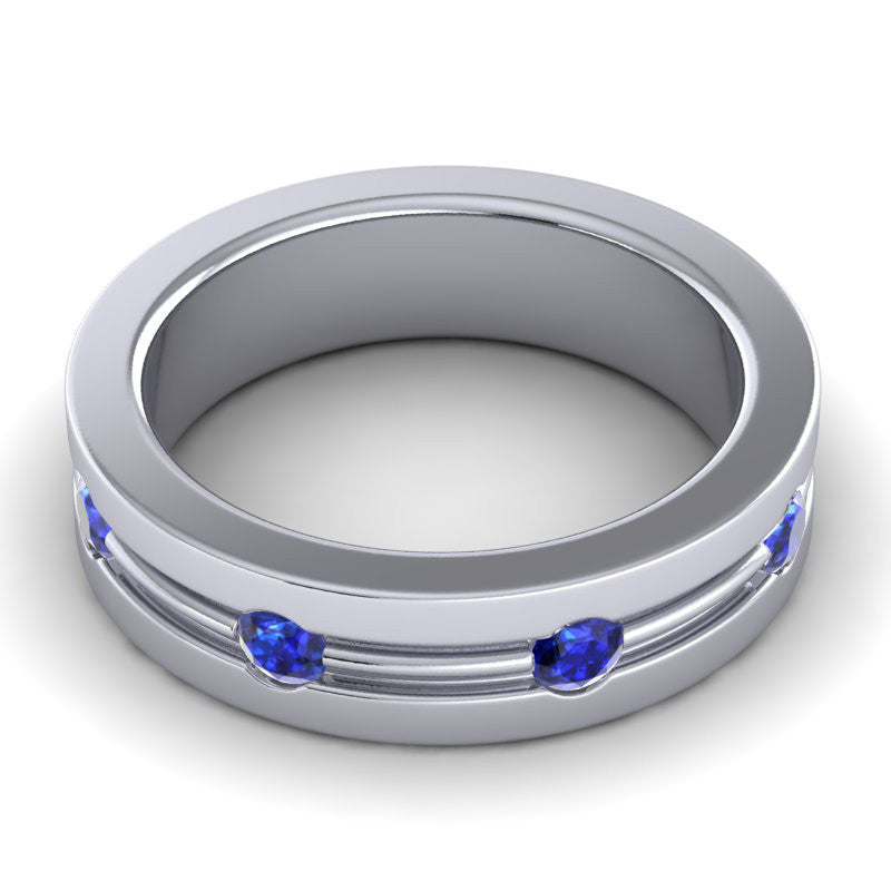 Blue Sapphire Band