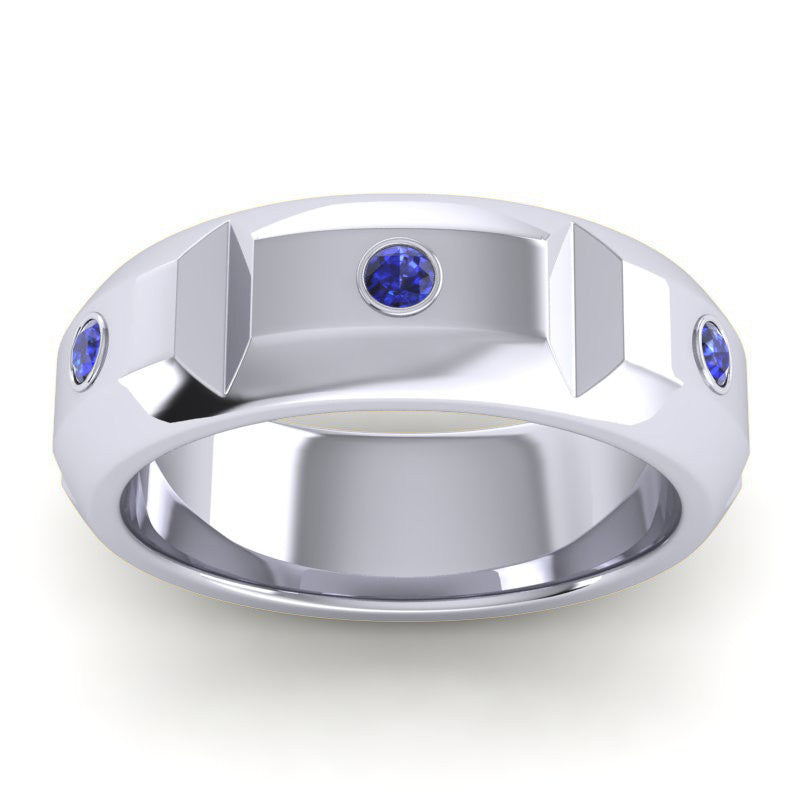Blue Sapphire Band