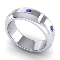 Blue Sapphire Band