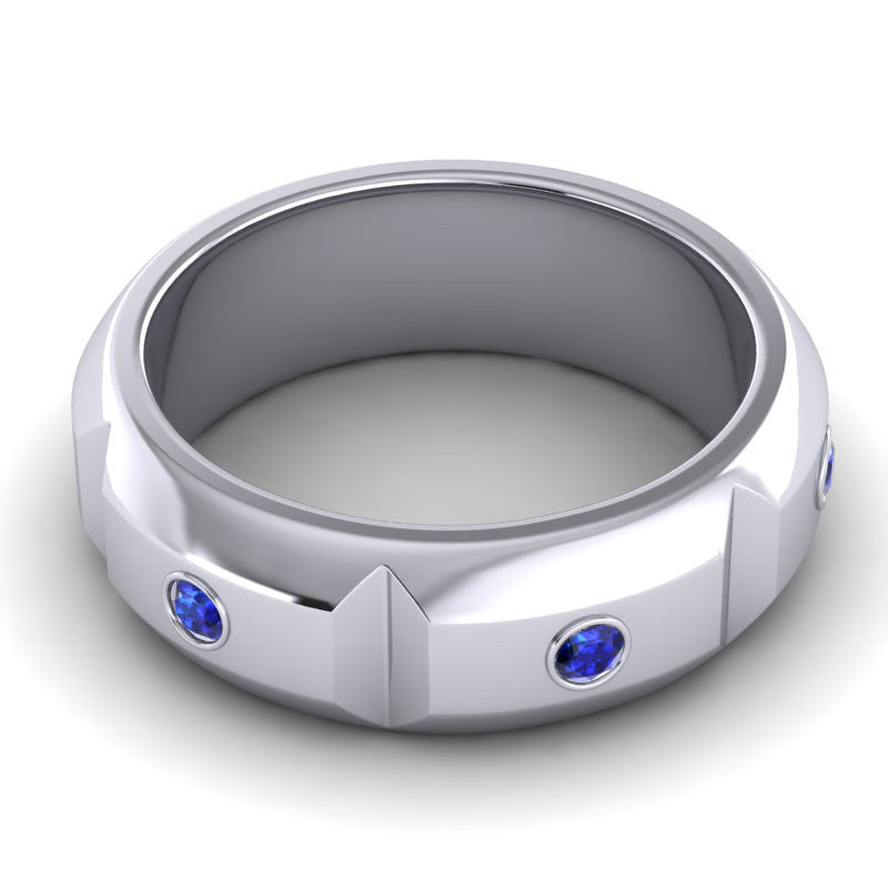 Blue Sapphire Band