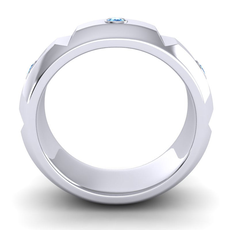 Swiss Blue Topaz Band