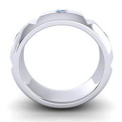 Swiss Blue Topaz Band