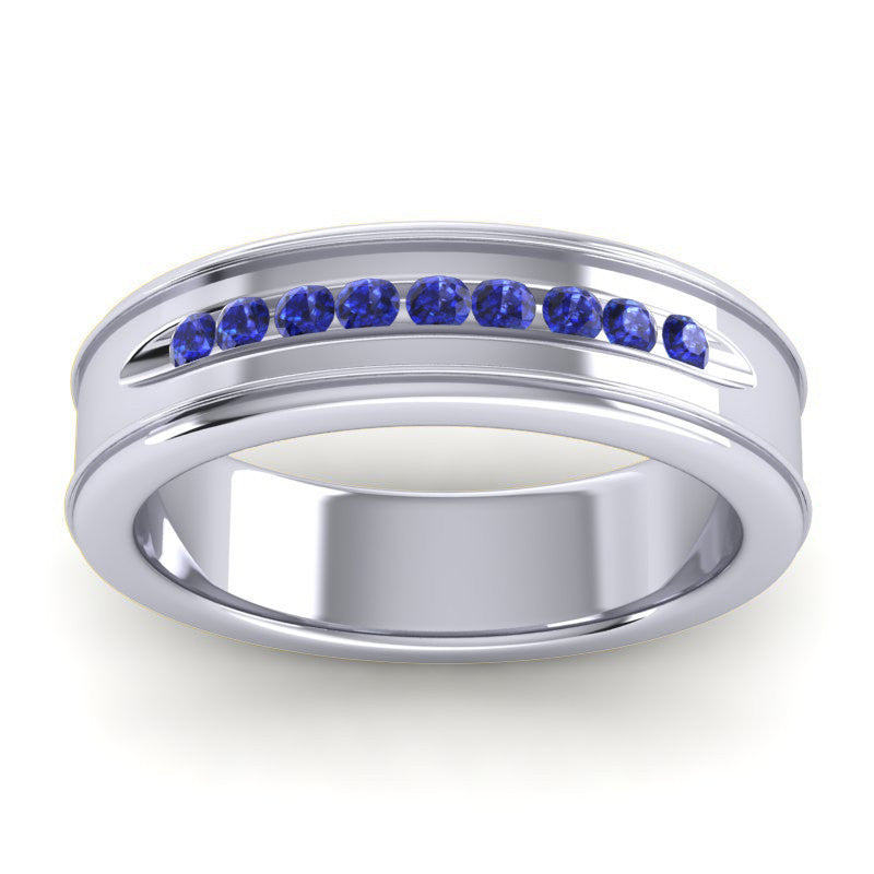 Blue Sapphire Band