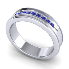 Blue Sapphire Band