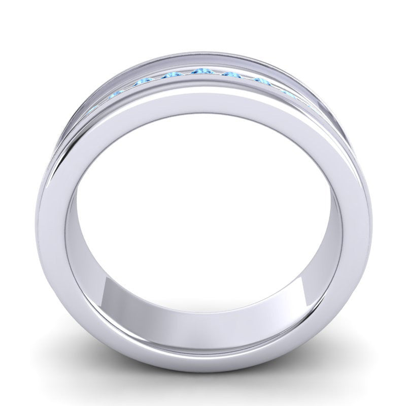 Swiss Blue Topaz Band