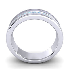 Swiss Blue Topaz Band