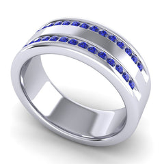 Blue Sapphire Band