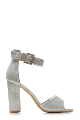 Jessy medium block heel open toe ankle strap sandal