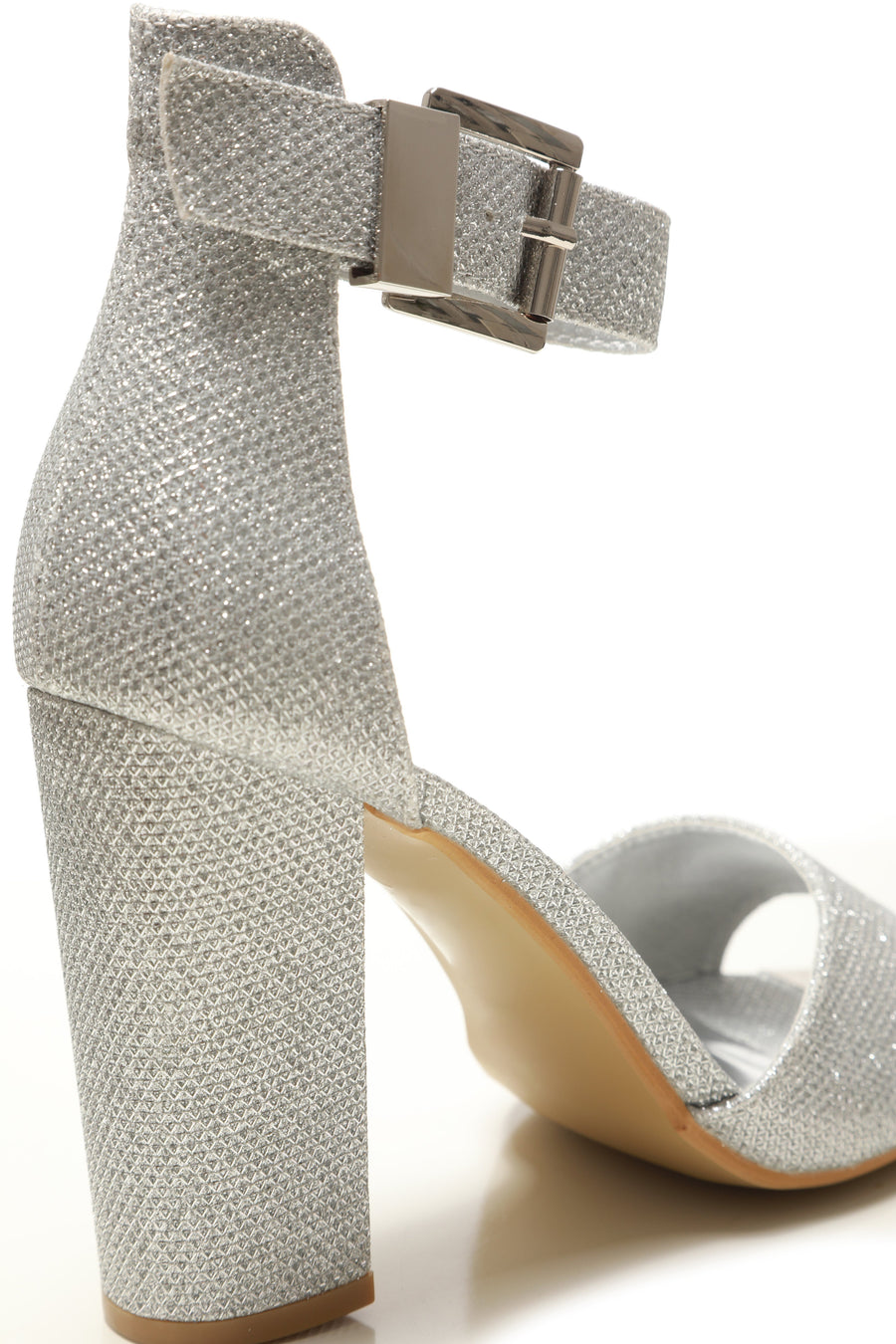 Jessy medium block heel open toe ankle strap sandal