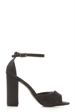 Grace block heel ankle strap sandal