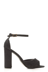 Grace block heel ankle strap sandal