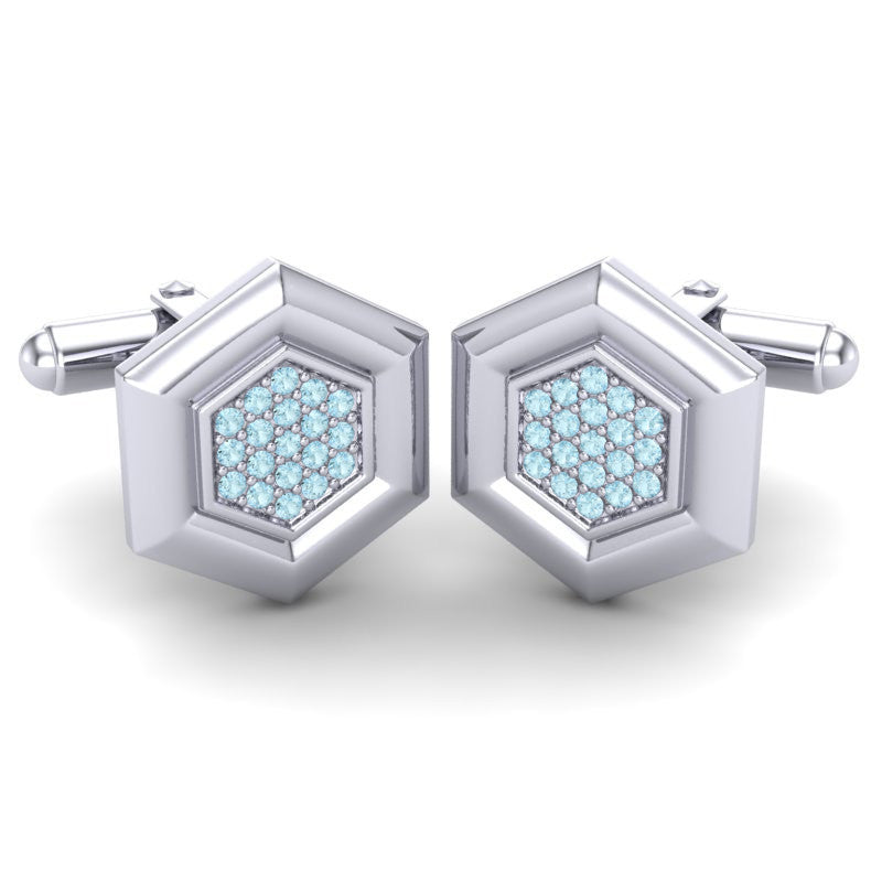 Aquamarine Cufflinks