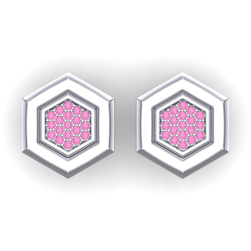 Pink Tourmaline Cufflinks
