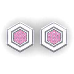 Pink Tourmaline Cufflinks
