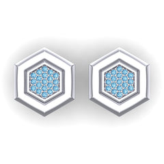 Swiss Blue Topaz Cufflinks