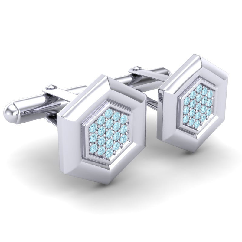 Aquamarine Cufflinks