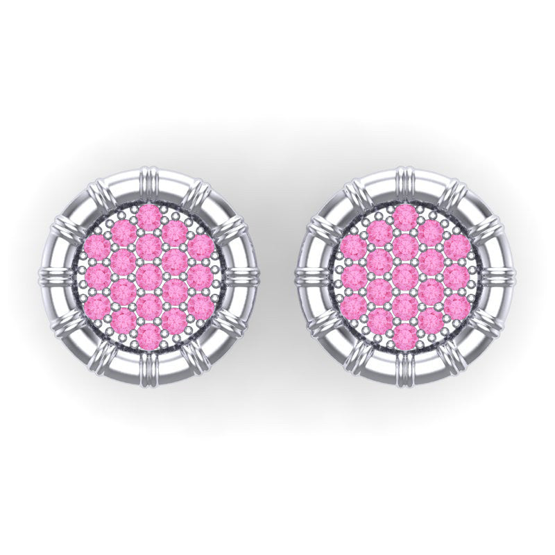 Pink Tourmaline Cufflinks