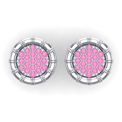 Pink Tourmaline Cufflinks