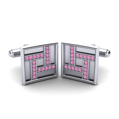 Pink Tourmaline Cufflinks