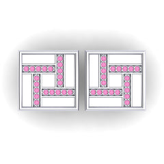 Pink Tourmaline Cufflinks