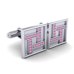 Pink Tourmaline Cufflinks