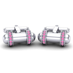 Pink Tourmaline Cufflinks
