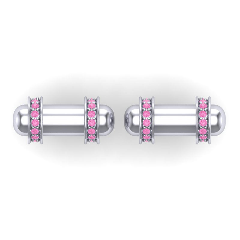 Pink Tourmaline Cufflinks