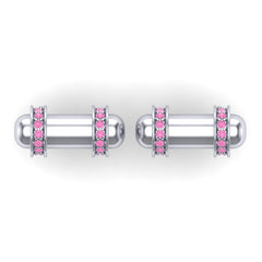 Pink Tourmaline Cufflinks