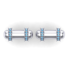 Swiss Blue Topaz Cufflinks