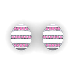 Pink Tourmaline Cufflinks