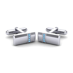 Swiss Blue Topaz Cufflinks