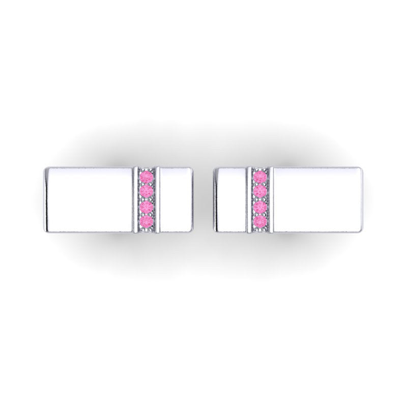 Pink Tourmaline Cufflinks