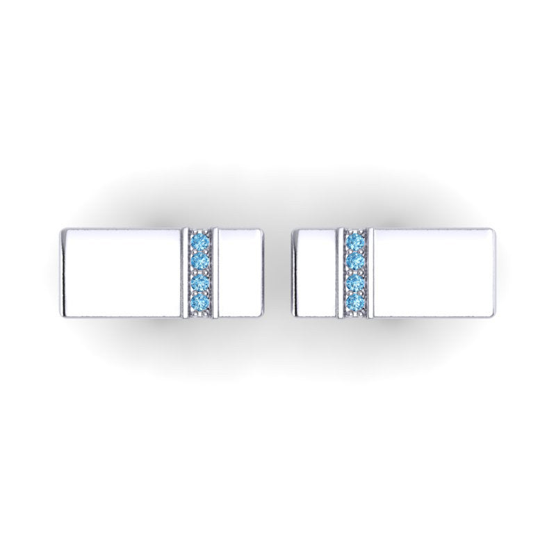 Swiss Blue Topaz Cufflinks