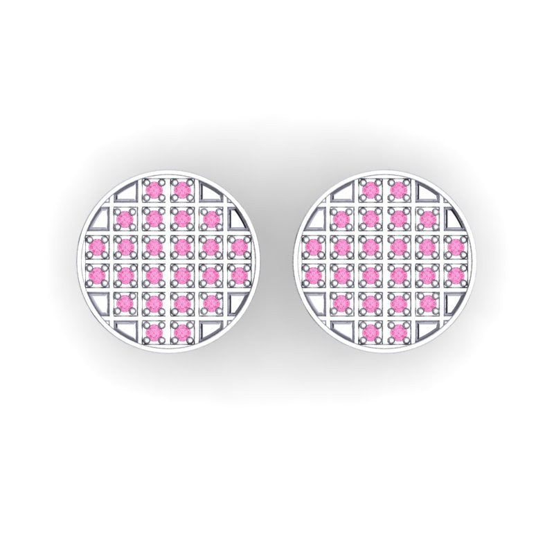 Pink Tourmaline Cufflinks