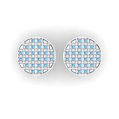 Swiss Blue Topaz Cufflinks