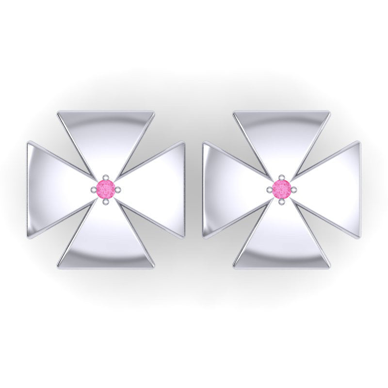 Pink Tourmaline Cufflinks