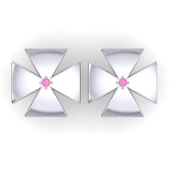 Pink Tourmaline Cufflinks