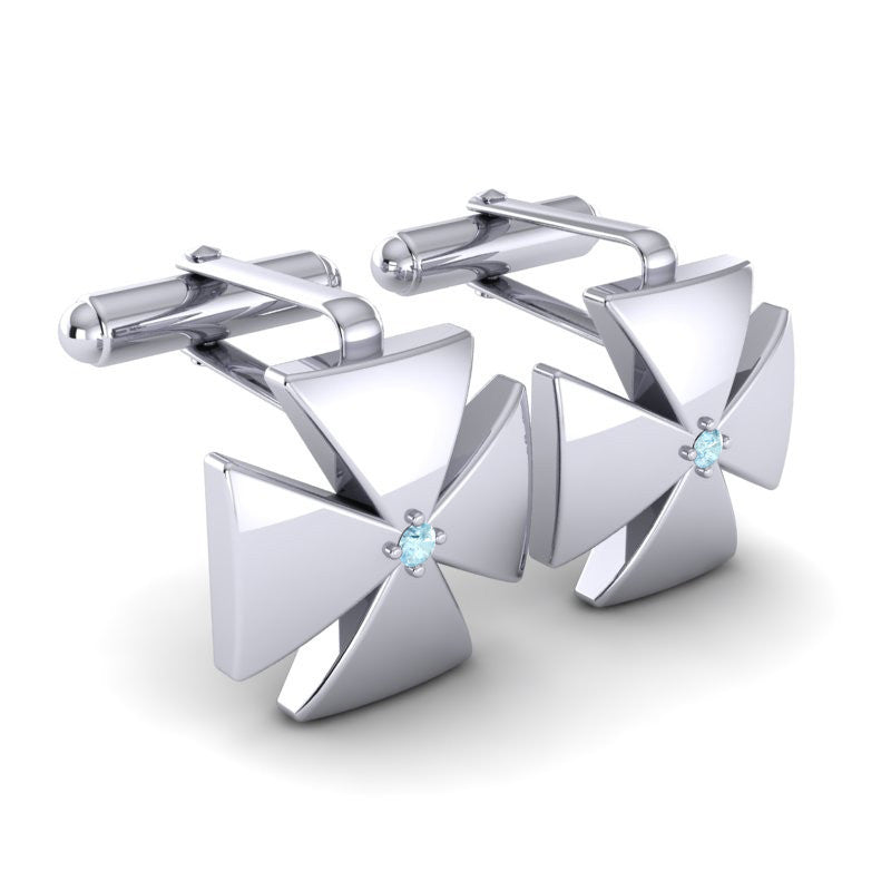 Aquamarine Cufflinks