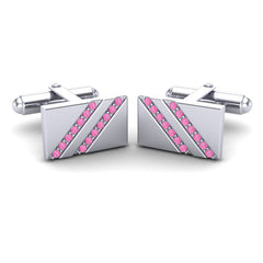 Pink Tourmaline Cufflinks