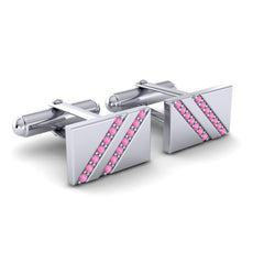 Pink Tourmaline Cufflinks