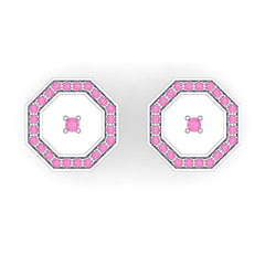 Pink Tourmaline Cufflinks