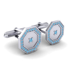 Pink Tourmaline Cufflinks